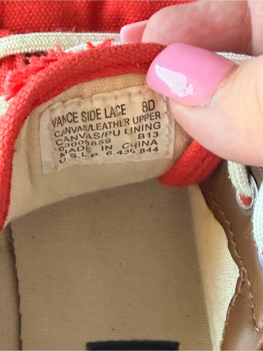 Polo by Ralph Lauren Tomato Red Canvas Lace-Up Boat Sneakers